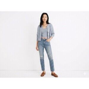 Madewell The Mid-Rise Perfect Vintage Jean Ainsdale Wash Knee-Rip Size 29 ND511